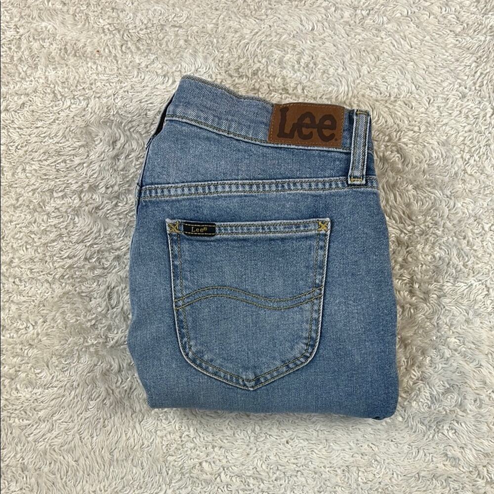 Lee high rise skinny leg jeans, size 4 med